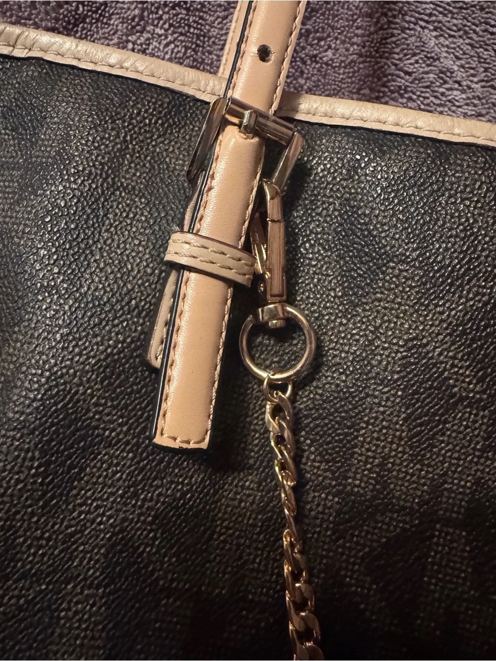 Michael Kors Brown Logo large tote and Wristlet Wallet Set
